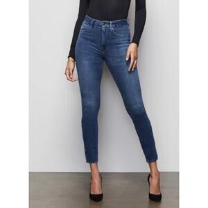 Good American Good Leg Released Hem High Rise Stretch Jeans Blue Women's 29